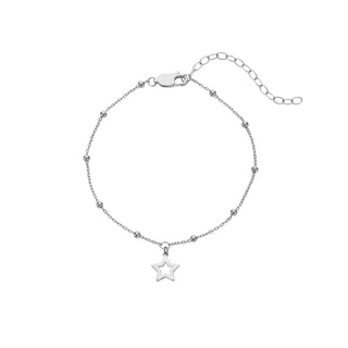 Stříbrný náramek Hot Diamonds Silver Whisper Christmas Star SWB063