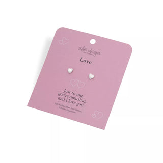 Stříbrné náušnice Hot Diamonds Silver Whisper Love SWE001