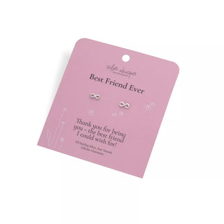 Stříbrné náušnice Hot Diamonds Silver Whisper Best Friend Ever SWE007