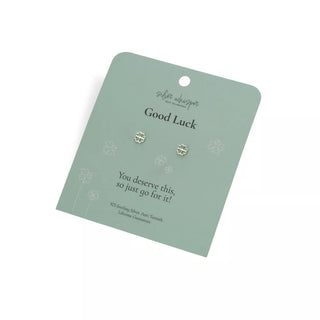 Stříbrné náušnice Hot Diamonds Silver Whisper Good Luck SWE010