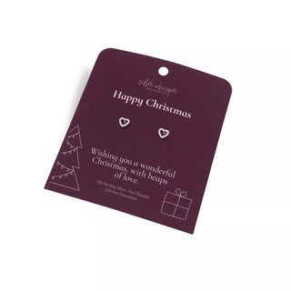 Stříbrné náušnice Hot Diamonds Silver Whisper Happy Christmas SWE013