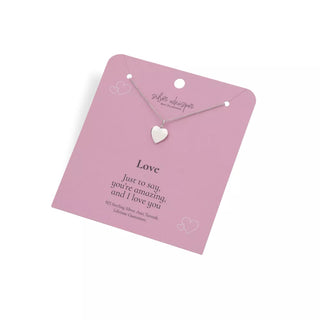 Stříbrný náhrdelník Hot Diamonds Silver Whisper Love SWP001