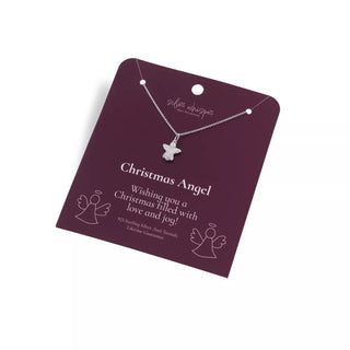 Stříbrný náhrdelník Hot Diamonds Silver Whisper Christmas Angel SWP013