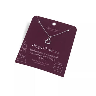 Stříbrný náhrdelník Hot Diamonds Silver Whisper Happy Christmas SWP014